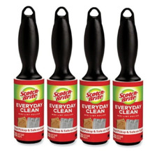 Scotch Brite Everyday Clean Mini Lint Rollers 30 Sheets Each 4 Pack
