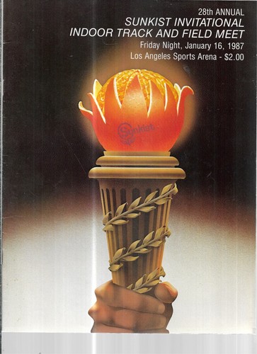 SUNKIST INVITATIONAL INDOOR TRACK AND FIEKLD MEET 1987 PROGRAM, LA. SPORTS ARENA - 第 1/4 張圖片