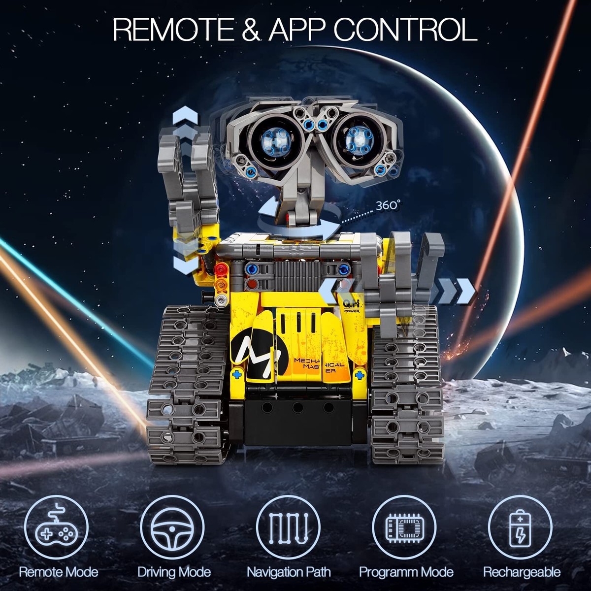 STEM Robot Building Kit Per Bambini 6-14,3in1 Telecomando E APP Controllato Stem Robot Rockcamionrullo Stradale Robot Giocattoli Per Bambini 433 Pezzi Set Di Blocchi Da Costruzione Set Di Idee 0 3