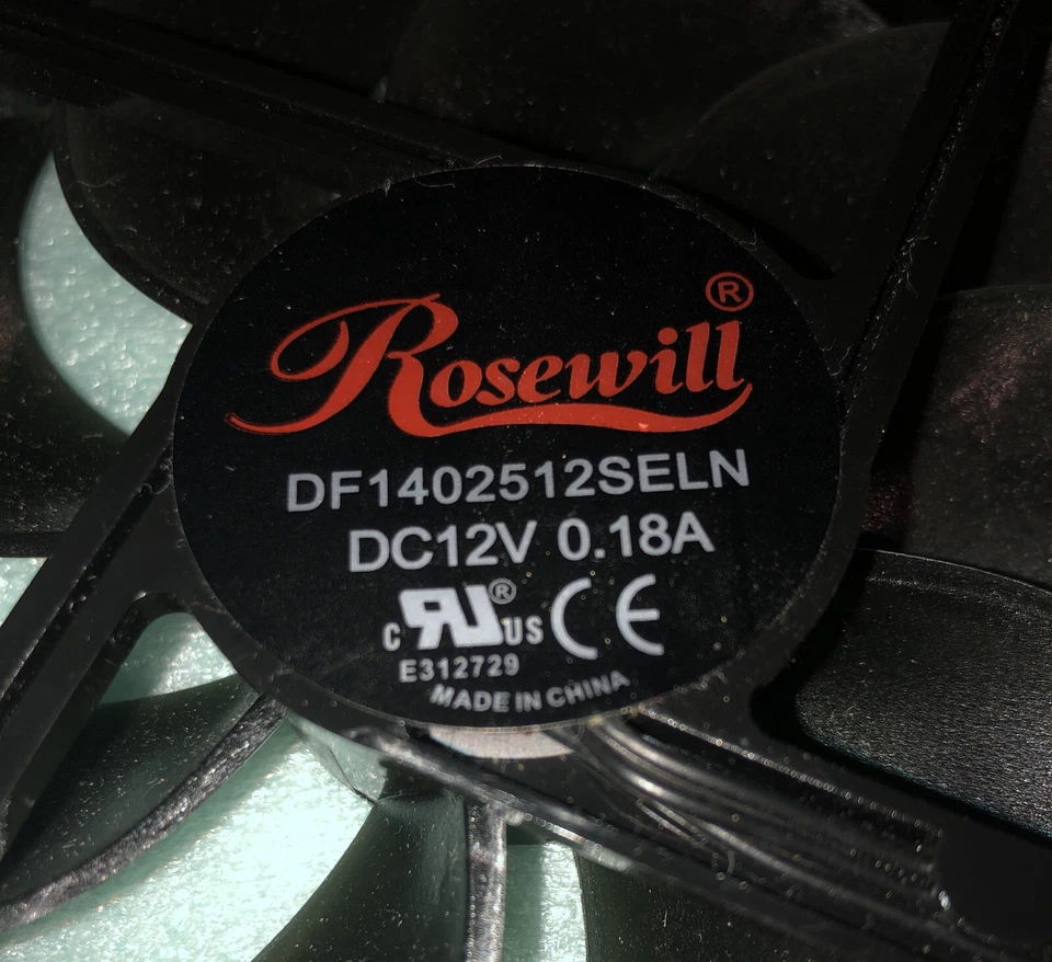 Rosewill 140mm 3-Pin System Case Fan; Unused - Image 4 of 4