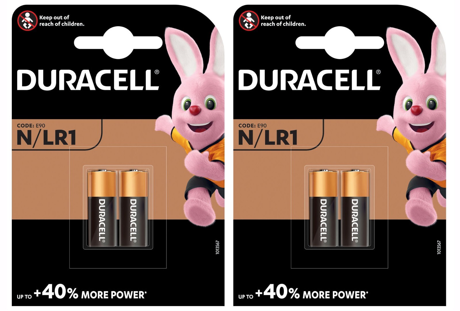 4x Duracell MN9100 LR1 1.5V Alkaline Batteries 910A E90 N KN AM5 Security Remote