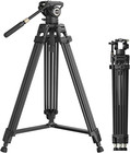 Heavy-Duty Carbon Fiber Tripod with Freespeed One-Step Height Adjust, 75" Tall,