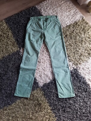 TOM TAILOR Travis Slim Jeans Herrenjeans grün Gr.34/34 1x getragen wie Neu 