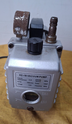 Vacuum Pump 1/6 HP XZ-1B 50 PA 110V 60HZ 1680r/min RPM with Gauge