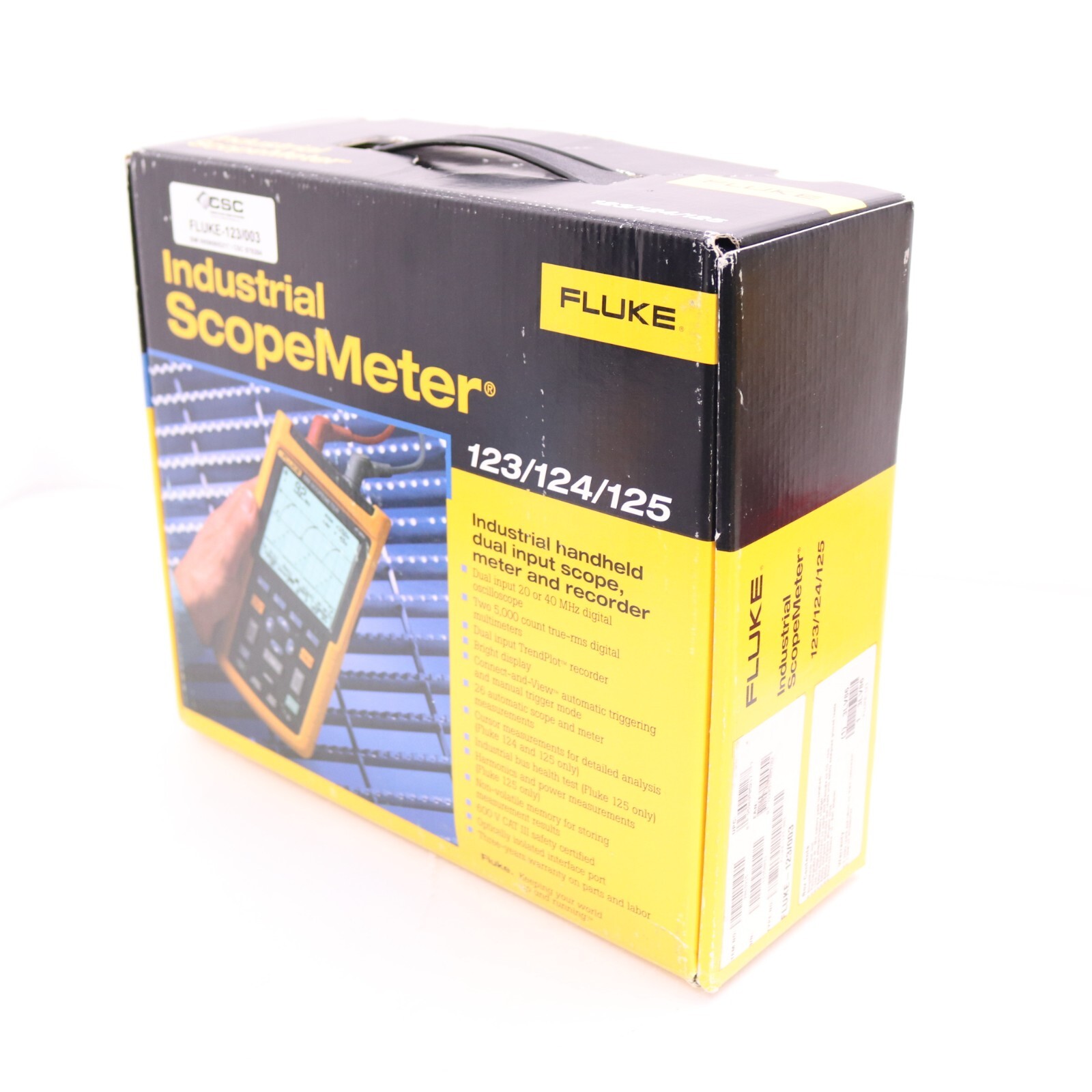 Fluke 123/003 Industrial Scope Meter Dual Input 20 / 40 MHz Digital