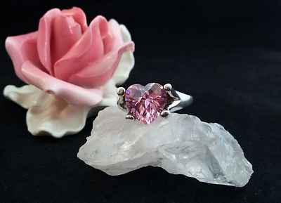 Silberring Silber 925er Spinel,  Größe 58 (18,4 mm Ø)
