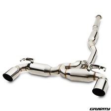 3" STAINLESS CAT BACK RACE EXHAUST SYSTEM FOR MITSUBISHI LANCER EVO 10 X 07-16