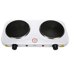 SHOV Doppel-Kochplatte 2500W – Elektroherd mobil Camping Küche 2 Kochfelder