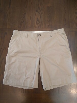 Eddie Baver Flat Front Mens Khaki Short Beige Size 20 