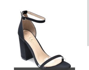 black strappy heels size 12