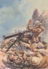 Cartolina antica, Efrem Reatto MOVM, btg. Uork Amba, 7° Reggimento Alpini