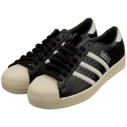 Adidas Superstar Vintage Mujer Entrenadores Clásicos en Negro Blanco - 9 UK - Imagen 8 de 8