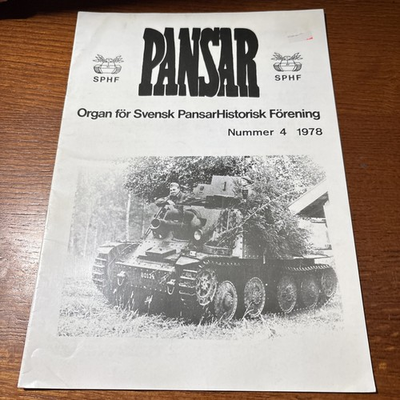 #ad VTG 1978 PANSAR Tank Magazine: Swedish Storm Artillery Armor In Norway Elephant $22.10