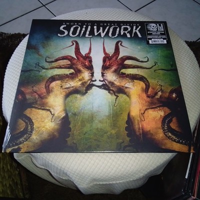 Soilwork Sworn to A Great Divide LP Transparent  Orange / Green Sunburst Vinyl