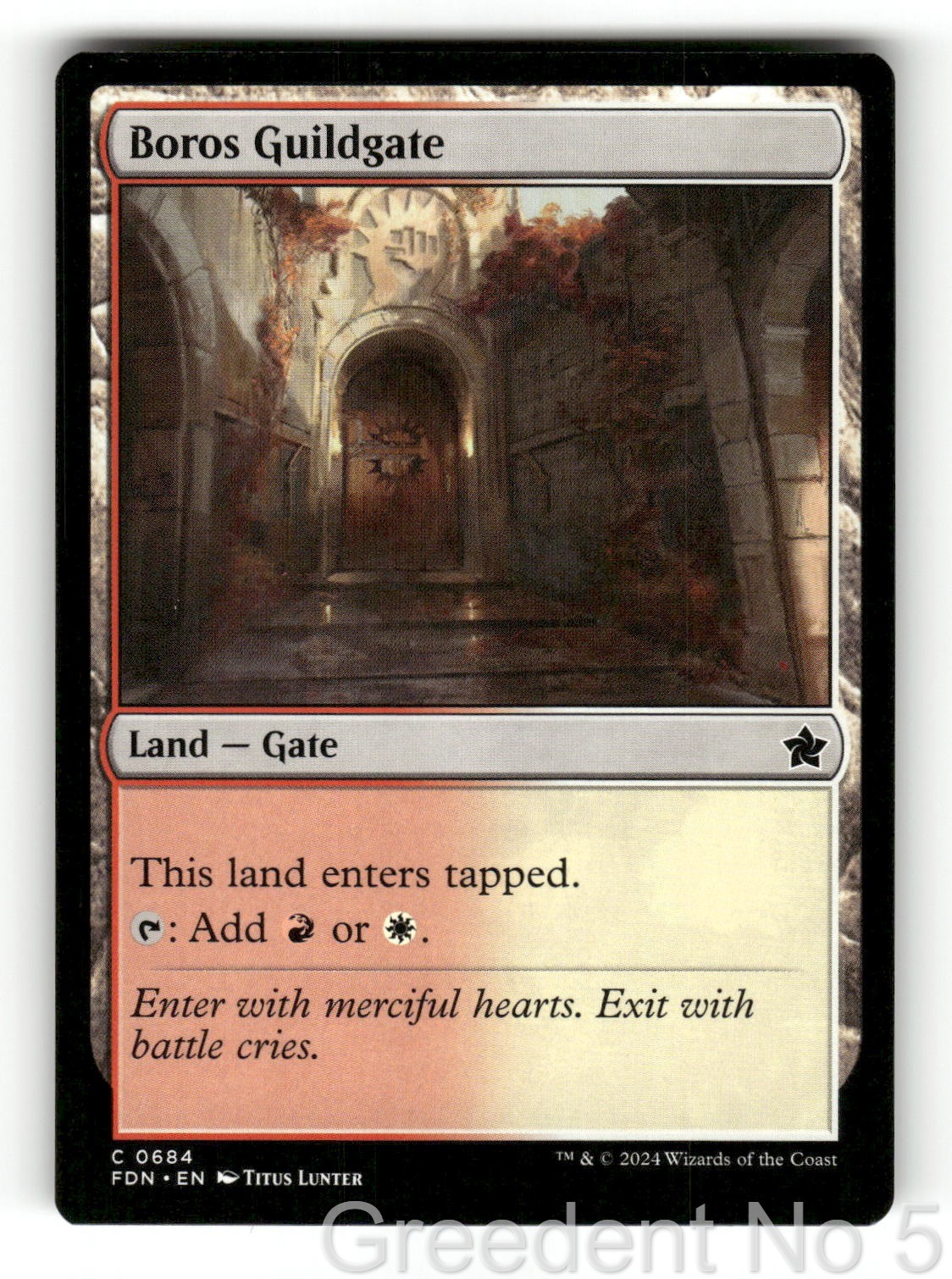 Boros Guildgate 684 Common Foundations Magic: The Gathering Lightly Played