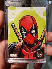 Topps Chrome Deadpool Sketch 1/1 Silver Foil Card Marvel