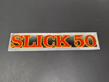VTG Bumper Sticker - Slick 50 - 14" x 3" - Racing Advertising Oil Decal