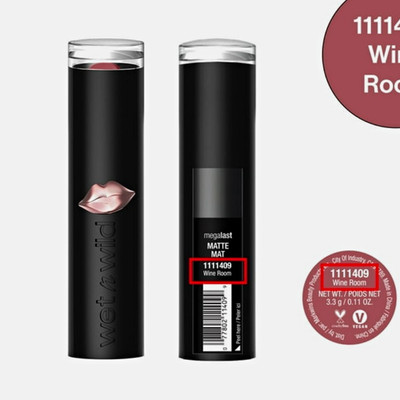 Wet n Wild MegaLast Matte Lipstick Stick Wine Room Shade Sealed 1111409