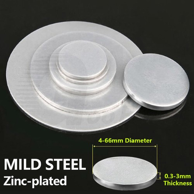 #ad #ad 0.3 3mm Zinc Plated Mild Steel Disc Round Disk Circles Sheet Plate Blank Ø4 66mm $22.59