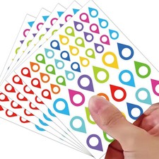 240Pcs Map Location Sticker Stickers Gift Set - Vinyl Small, Multicolor