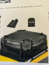 BougeRV Car Roof Bag , Black Heavy Duty 1000D PVC waterproof folding soft box.