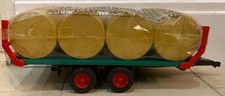 BRUDER Toys BALE TRANSPORT TRAILER WITH 8 ROUND BALES
