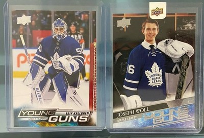Upper Deck 2X Joseph Woll Erik Kallgren Young Guns Lot!!   