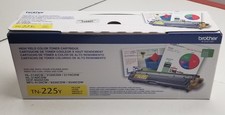NEW Sealed Box Brother Genuine TN225Y Yellow High Yield Toner Cartridge