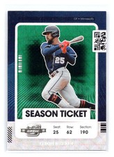 2021 Panini Contenders #80 Byron Buxton Optic Green Wave