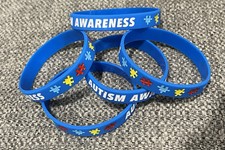 5 Autism Awareness Wristbands