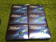 Titleist 2024 Tour Soft White Golf Balls 6 Dozen No Logos New