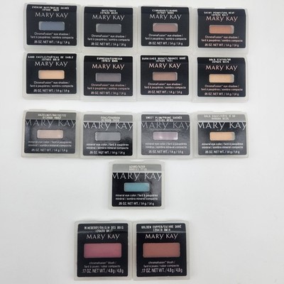 15x Mary Kay Set: 8x ChromaFusion Lidschatten + 5x Mineral Eye Color + 2x Rouge