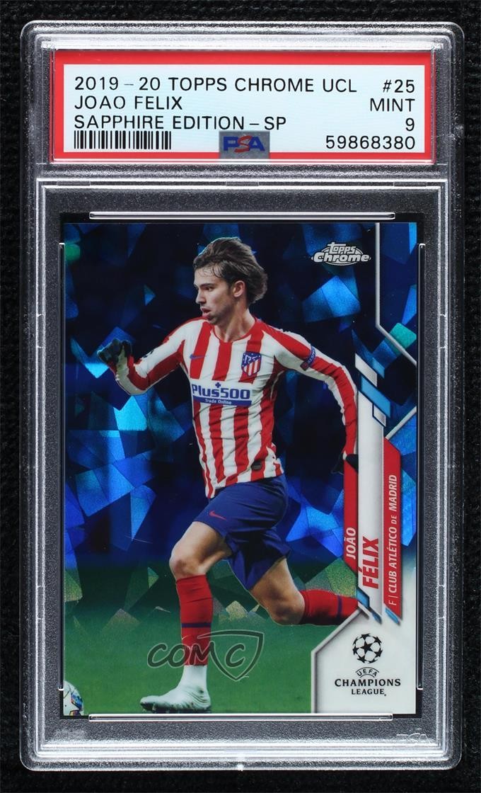 2019 Topps Chrome UCL Sapphire Edition Image Variation Joao Felix PSA 9 MINT 9l4