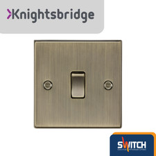 Antique Brass Sockets, Switches And Toggles Knightsbridge UK Sockets