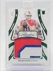 DRAKE MAYE 2024 FLAWLESS ROOKIE PATCHES EMERALD PATRIOTS RC /5 Q1934