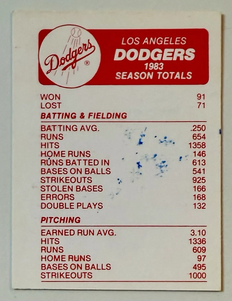 Pegatinas autografiadas firmadas por Duke Snider - 1984 Fleer Team Los Angeles Dodgers Foto 2 de 2