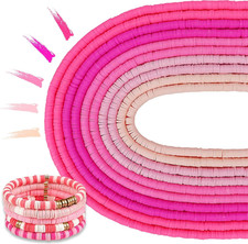 3600 PCS 10 Strands Clay Beads Polymer Clay Beads for Jewelry Making, Vinyl Heis