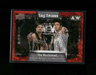 2022 Upper Deck AEW Anthony Bowens / Max Caster #84 Tag Teams Dynamite /299