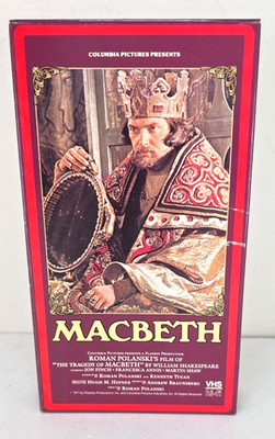 Macbeth - Jon Finch, Francesca Annis, Martin Shaw - (VHS, 1987)