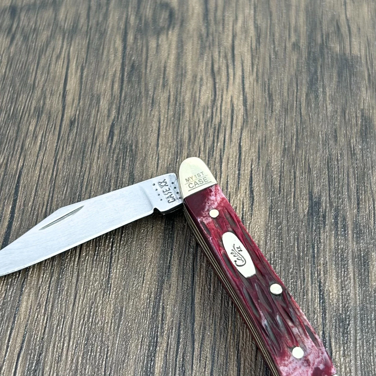 Case xx Knives Peanut Old Red Bone My First Case Pocket Knife