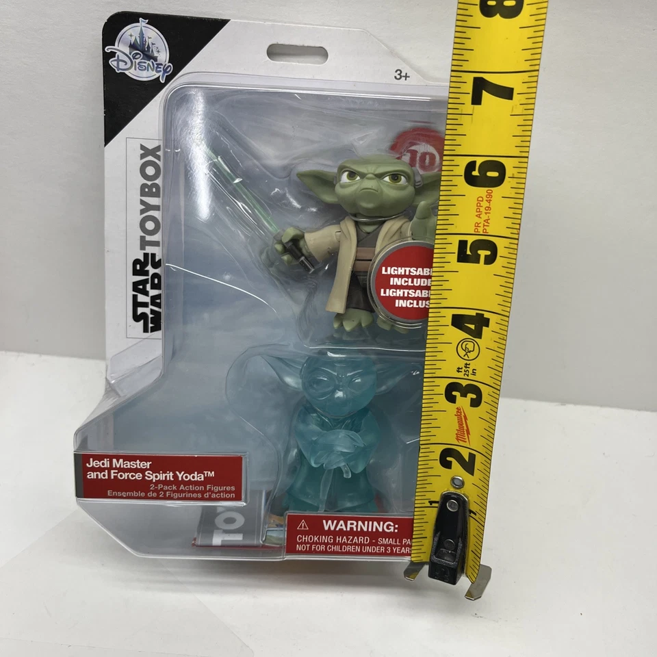 Disney Star Wars Toybox Jedi Maestro y Fuerza Espíritu Yoda #10 Paquete de 2 Figuras Foto 2 de 4