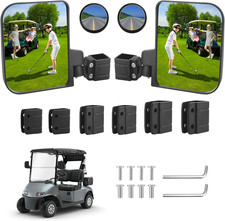 Golf Cart Side Mirrors for EZGO Club Car Yamaha  Clip  Magnetic Styles