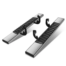 Fit 07-19 Chevy Silverado Regular Cab 6.75" Side Step Bar Flat Running Boards