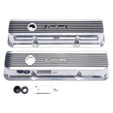 Edelbrock Valve Cover 4277 Elite Ii Edelbrock Logo Finned For Ford 332-428 Fe Edelbrock Valve Cover 4277 Elite Ii Edelbrock Logo Finned For Ford 332-428 Fe