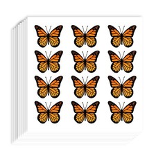 AHANDMAKER 240 Pieces Monarch Butterfly Stickers Waterproof Self-Adhesive Sti...