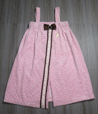 Vintage Will's River Co Pink Bath Robe Dress Bow Y2K Made In The USA NWT New