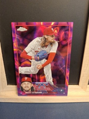 2023 Topps Chrome Update Series Matt Strahm #USC104 Prism Refractor #284/299