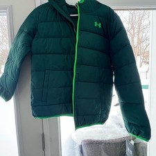 Under Armour Kids Dark Green Puffer Coat