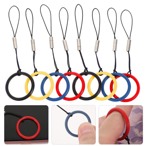 8 Pcs Metal Lanyard Ring Buckle Strap for Phone Mobile Hanging Key Chain - 第 5/10 張圖片