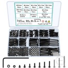 765 Pcs M3 Screws Bolts and Nuts Assortment Kit, Small Hex Socket Head Cap Screw